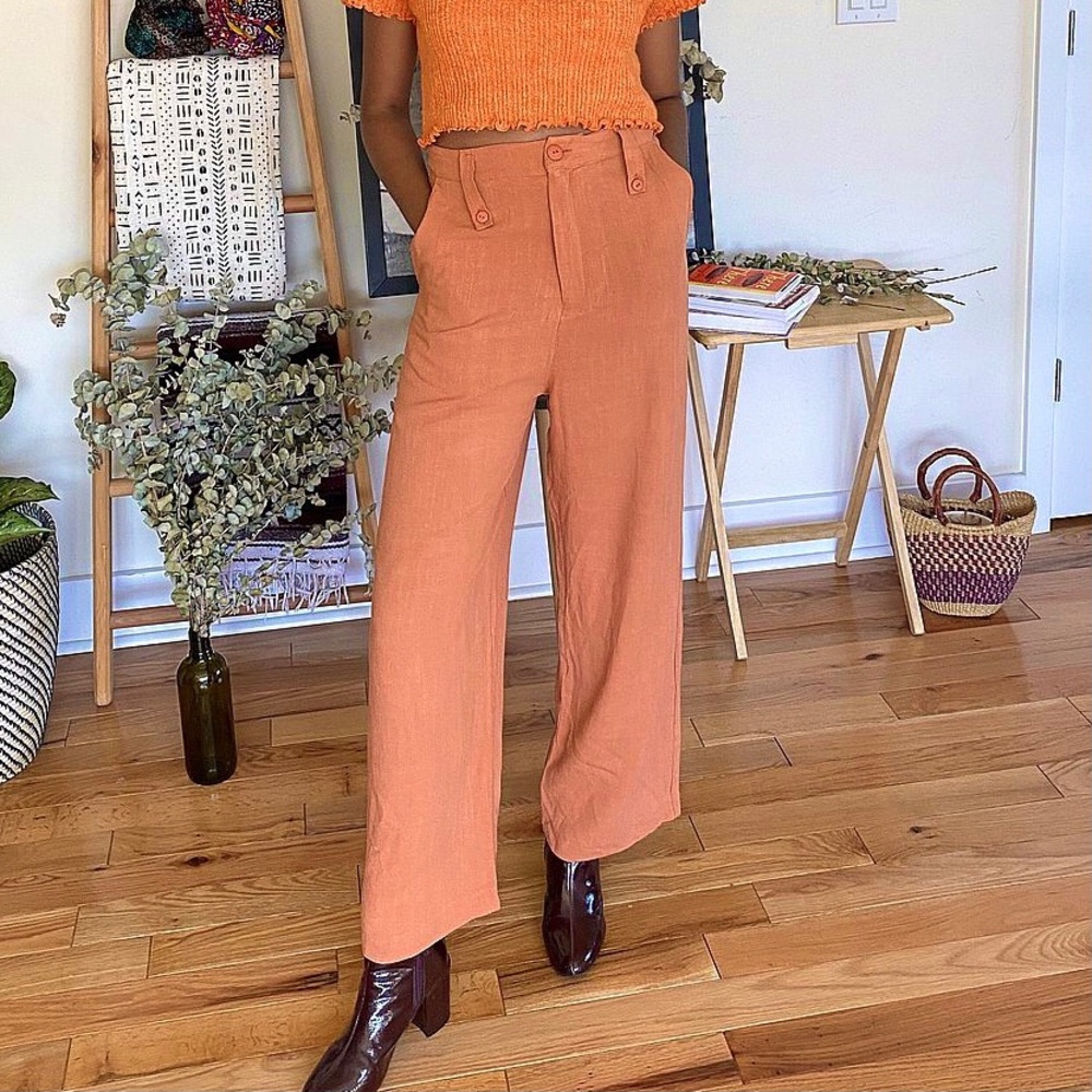 Rita Row linen blend Milan pants